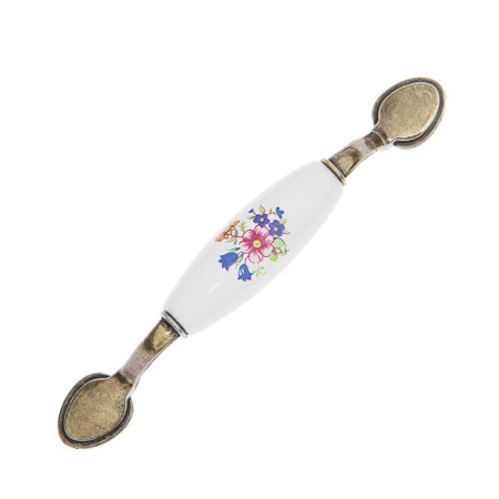 The handle of the tundra bracket Ceramics 013 Light, 96 mm, ceramic, bronze color-1