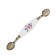 The handle of the tundra bracket Ceramics 013 Light, 96 mm, ceramic, bronze color