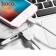 Hoco X20, Lightning cable - USB, 2.4 A, 1 m, PVC braid, white