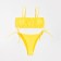 Women's swimsuit with a top bando minku yellow color, size 44