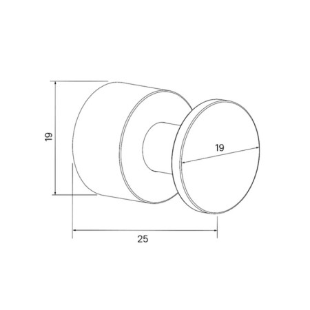 IDDIS HOK4SC0i41, 25x19x19 mm hook set, 4 pcs in the kit, chrome-3