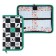 Penal 1 section 115 x 190 mm, Hatber "Smiley", 3D laminated cardboard, black/green NPN_43015