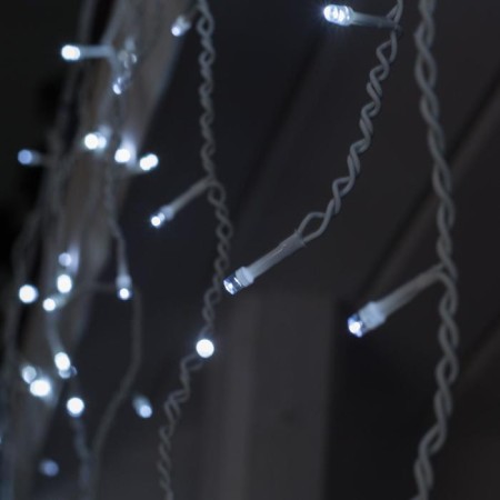 Garland "fringe" 3 × 0.6 m, IP44, UMS, white thread, 160 LED, white glow, 220 V-1