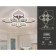 LED ceiling LED with Ambrella Light, Ice, FA2835, 8XLED, 118 W, 8850LUM, 3000-6400K, Black Chromium color