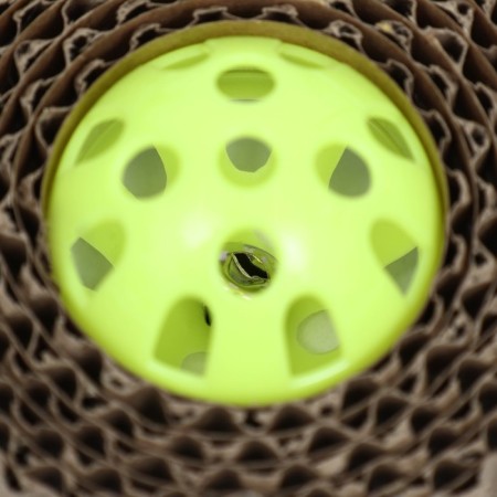 Bell ball with a bell, 5 cm, yellow-2