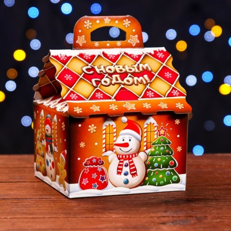 Gingerbread gift box 12 x 12 x 16.8 cm-1
