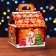 Gingerbread gift box 12 x 12 x 16.8 cm