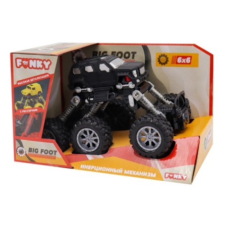 Inertial Funky Toys “SUV” machine, black color-2