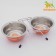 A set of 2 colored bowls on a stand, 2 x 350 ml