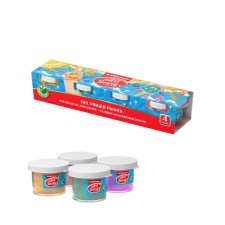 Finger paints, 4 colors x 35ml Erichkrause ArtBerry Pearl, gel, mother -of -pearl, with aloe vera, cardboard