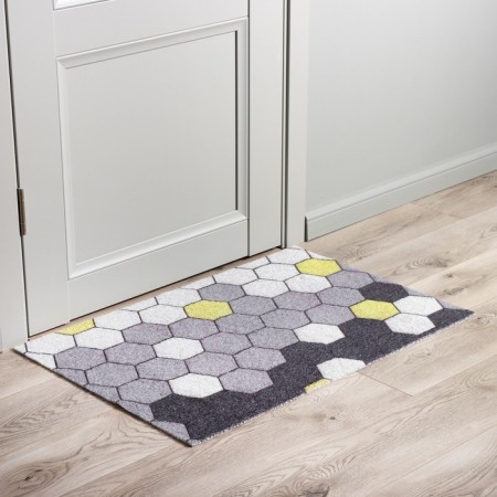 Rug -shaped muddy shares "Gamma", 60 × 90 cm, color gray color-5