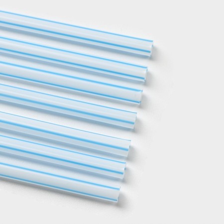 Disposable tubes for a shade cocktail, 21 cm, d = 5 mm, 50 pcs, with corrugation, striped-2