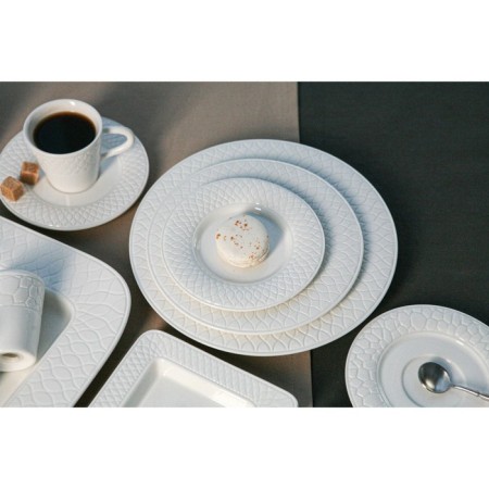 Porcelain saucer Magistro Argos, D = 15.2 cm, white color-4