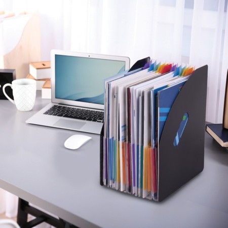 Vertical-vertical tray for papers and documents, 13 departments, Brauberg Docs A4 Chern 271153-6
