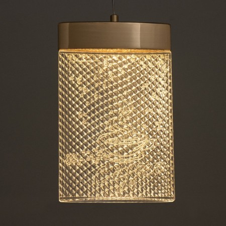 Bayerlux lamp "Kseno" LED 6W gold 16x3x26-130 cm-7