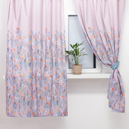 A set of curtains for the kitchen with sequences of Etel MEOW 145x180cm-2 pcs., 100% p/e-1