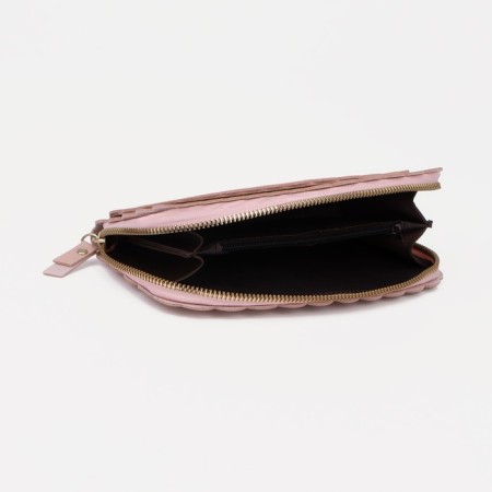 Women's wallet with lightning, light pink color-4