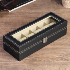 The casket to the leatherette to the clock 6 