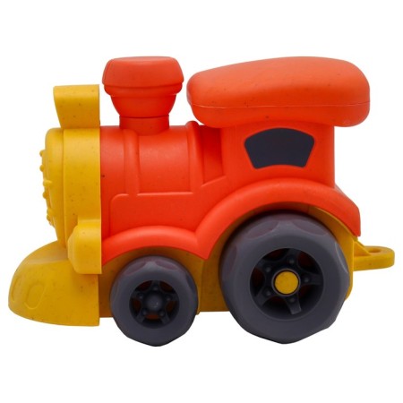 Eco-machine Funky Toys "Train", Orange color, 16 cm-1