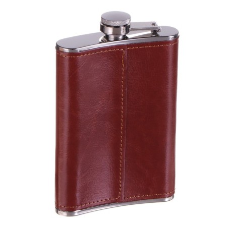 Flask for alcohol and water, 270 ml, "father", stainless steel, gift, army, 9 oz-2