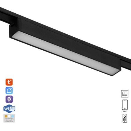 TRUKOL LOMK ULTRA "Line" LED 10W 3000K-5700k CRI90 Black 23x2.6x2.4cm
