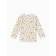 T -shirt with DL. sleeve crumb I Flower, height 80-86 cm, beige