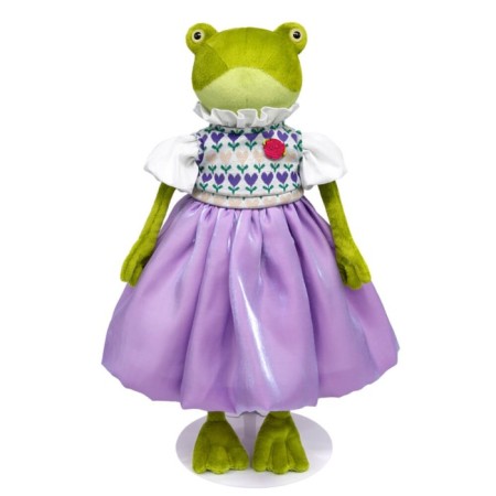 Soft toy "Jane Kvakovskaya", complete with a jacquard vest, 24 cm