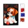 Application with sequins "Funny puppy" + 4 colors of sequins of 7 grams