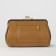 Cosmetic bag on farmar, 2 departments, brown color