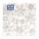 New Year's napkins Paper Art Bouquet "Silver Snowflakes", 2 layers, 20x20 cm, 30 pcs.