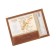 Covers for documents without fastening, genuine leather, brown color