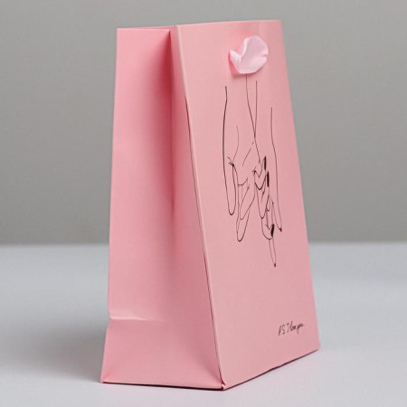 Gift laminated vertical, packaging, "I love you", s 12 x 15 x 5.5 cm-1