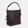 Bag-bag, lightning department, 3 outer pockets, long belt, brown color
