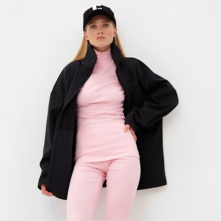 Women's thermal underwear (longshit, leggings) minku light pink color, size 46-6