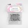 The base for brooches, 2 holes, 30 mm, 10 pcs, silver color
