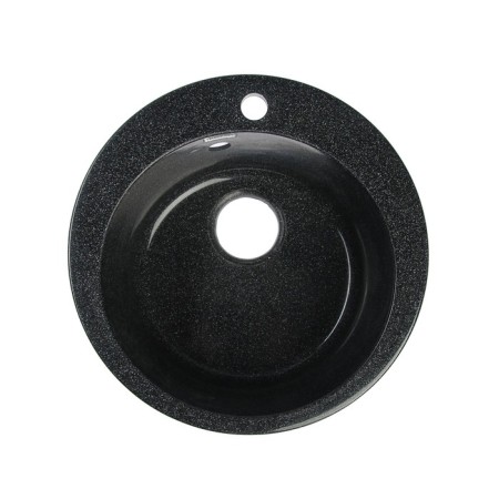 Cileage of kitchen from Marrbaxx stone Victory Z30Q4, D = 475 mm, depth 18 cm, glossy, black