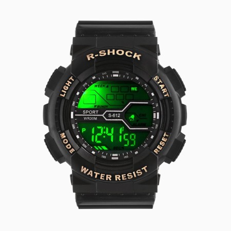 Men's washing watches, silicone strap, with a calendar, waterproof, di-5 dial with-1