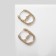 Earrings "Heart" key, color gold