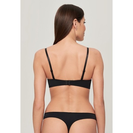 Women's bra -lotus, size 75a, black color-1