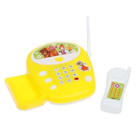 Musical telephone "Favorite Tales", Russian voice acting, yellow color-1
