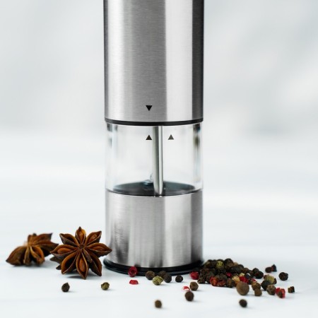 Electric mill for spices Magistro Steel, with backlight, silver color-4