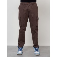 Cargo jeans men, size 50-52, brown color