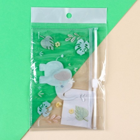 Cosmetic bag for manicure sets 13.5x8.5cm "Elephant" PVS-2