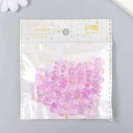 Busins ​​Plastic "Crystal multicore. Glycinia" Transparent set of 20 g 1x1x1 cm-2