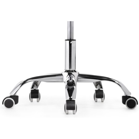 Computer chair Trizor Metal/Eco -leather, Chrome/White 53x53x69 cm-8