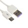 EXPLOYD EX-K-1392 cable, Type-C-USB, 2.4 A, 0.25 m, silicone braid, white