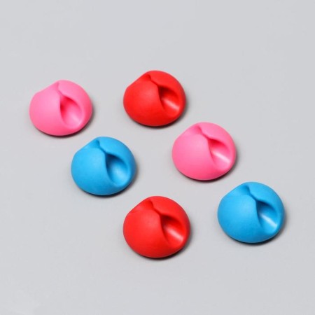 Clamps for wires, 6 pcs, color mix-5