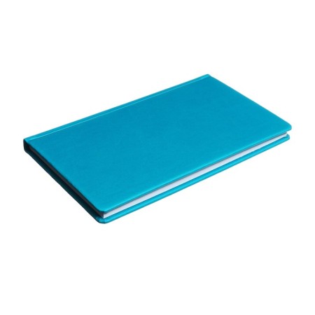 Lowed A6, 64 sheets, on the stitch, artificial leather cover, turquoise-1