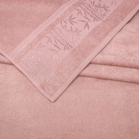 Tainted tange "Bamboo", 420 g, size 70x140 cm, pink color-2