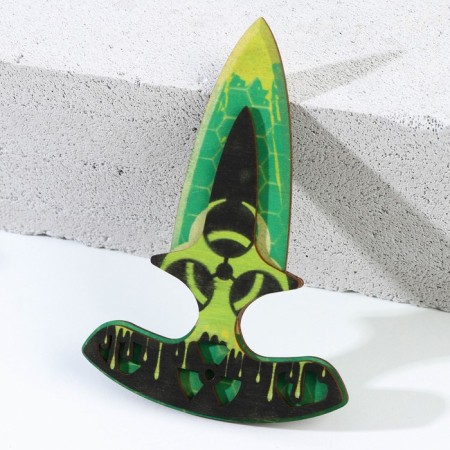 Souvenir weapon knife-tale "green poison", length 14 cm-3